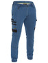 Bisley Workwear Light Denim Flx and Move Stretch Denim Cargo Cuffed Pants