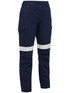 Bisley Workwear Navy Women's Taped Industrial Lightweight Cargo Pant