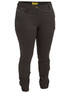Bisley Workwear Charcoal Women's Cotton Cargo Cuffed Pants