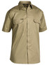 Bisley Workwear Khaki Cool Lightweight Drill Shirt