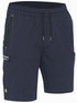 Bisley Workwear Navy Flx & Move 4-Way Stretch Elastic Waist Cargo Short