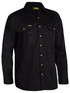 Bisley Workwear Black Original Cotton Drill Shirt - Long Sleeve