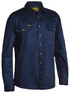 Bisley Workwear Navy Original Cotton Drill Shirt - Long Sleeve