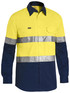 Bisley Workwear Yellow/Navy Taped Hi Vis Cool Lightweight Shirt