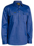 Bisley Workwear Royal Closed Front Cotton Drill Shirt