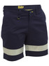 Bisley Workwear Navy Taped Stretch Cotton Drill Short Short