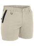 Bisley Workwear Stone Flx & Move Elastic Waist Stretch Short Shorts