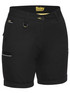 Bisley Workwear Black Women's Stretch Cotton Short