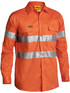 Bisley Workwear Orange Taped Hi Vis Drill Shirt