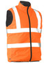 Bisley Workwear Orange Taped Hi Vis Reversible Puffer Vest