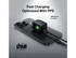 A compact black wall charger with a USB-C cable attached, featuring a small LED indicator and a logo.