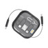 A compact black storage case containing a retractable 60W charging and data cable set with multiple connectors.