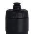 A drink bottle in matte black featuring a screw-on lid and a push-pull spout, designed for hydration.