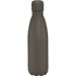 A drink bottle in a matte dark grey finish, featuring a twist cap and a logo. Holds 500ml.