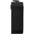 A black waterproof Bluetooth speaker with a sleek rectangular design and a metal clip attached.