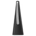A sleek black fan with a silver grip, designed for outdoor activities. Features a logo on its surface.