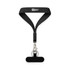 A black wrist holder with tactile grip features, a metal clip, and a keyring attachment. Features a logo.