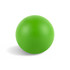A bright green ball with a smooth surface, displayed against a white background. The ball has a logo on it.