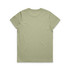 A light green t-shirt with a plain back design and no visible logos.