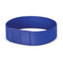 A blue Dazzler Wrist Band with a smooth texture and a fastening tab. It has branding details.