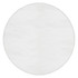 A round, full-colour beach towel in a vibrant design with an included logo. Primarily white with colourful accents.