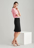 Biz Corporates Womens Comfort Wool Stretch Multi-Pleat Skirt Available in 3 Colours