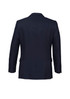 A navy blue men's blazer featuring a classic two-button design and a tailored fit. Includes a logo.