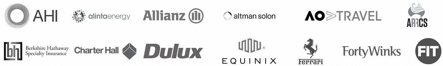 Various different brand logos