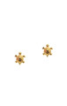 Gold Turtle Post Earrings