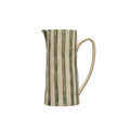 Hand Painted Pitcher - Green and White