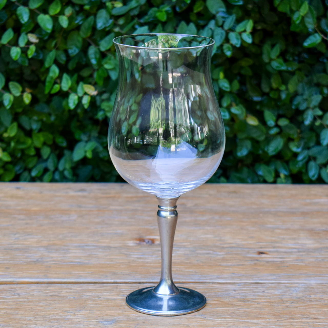 Crystal Tulip Wine Glasses - A Pair