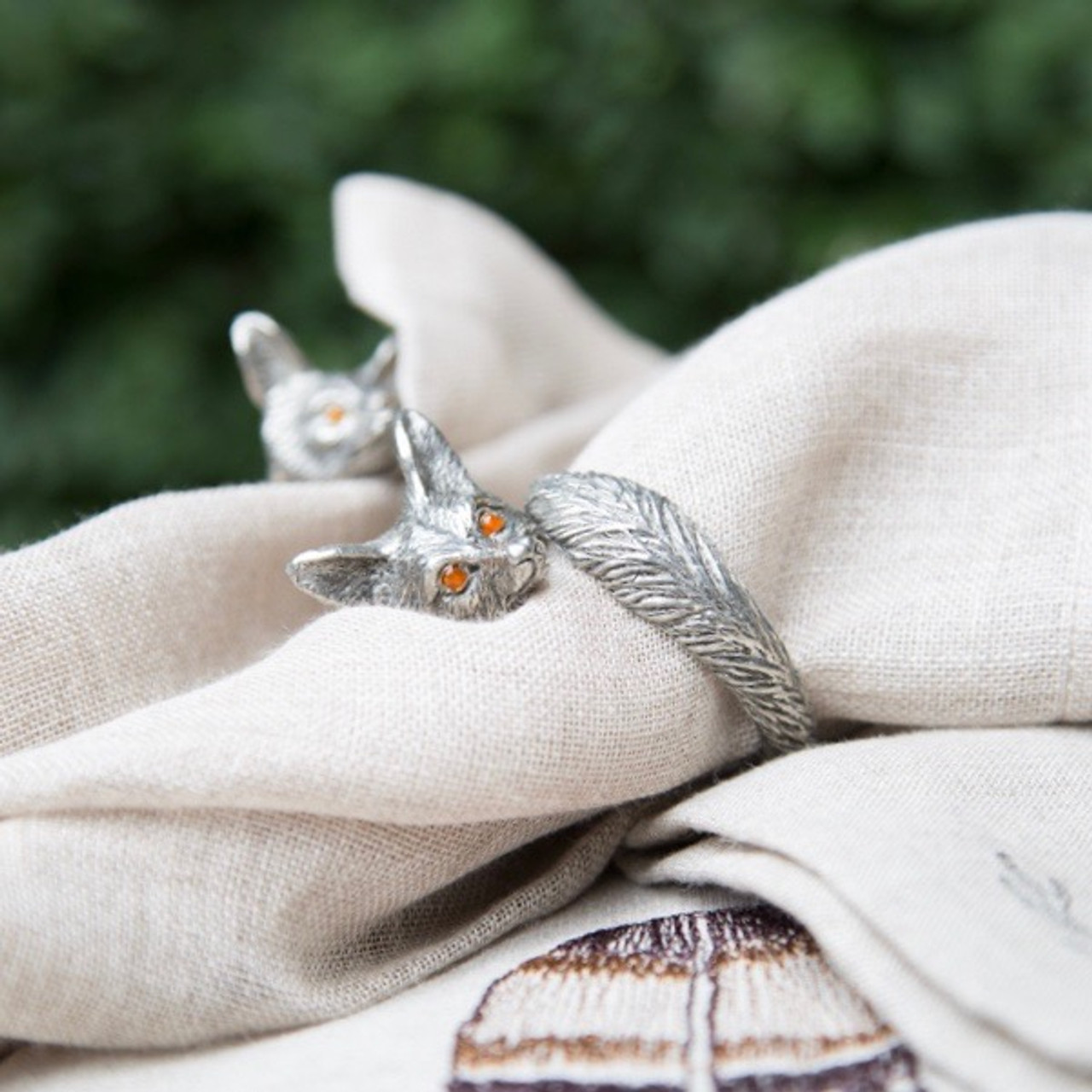 Fox Ring Dainty Ring Stainless Steel Fox Face Ring Minimalist Ring Dainty  Jewelry for Men and Women - Walmart.com