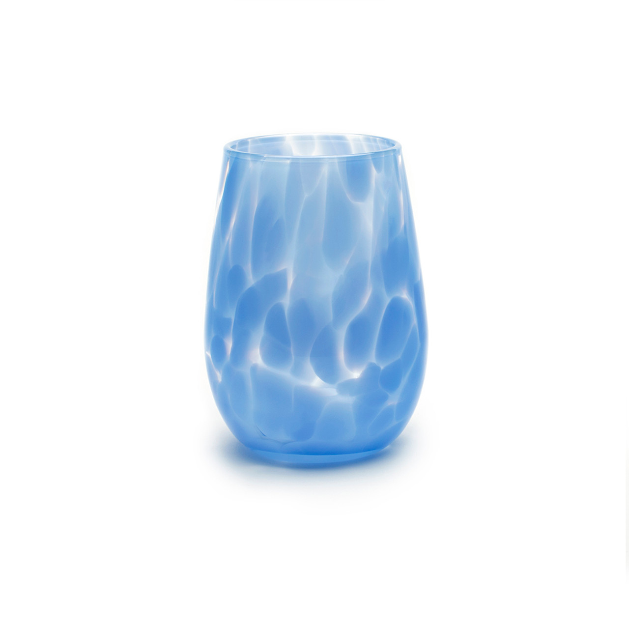 Stemless Wine Glass • Deep Blue — Fred's Glass