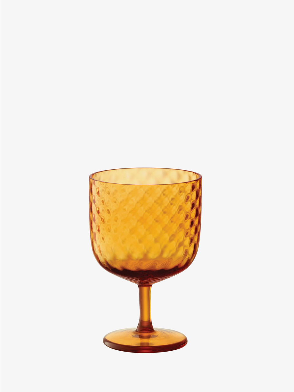 Set of 2 Amber Wine Glasses