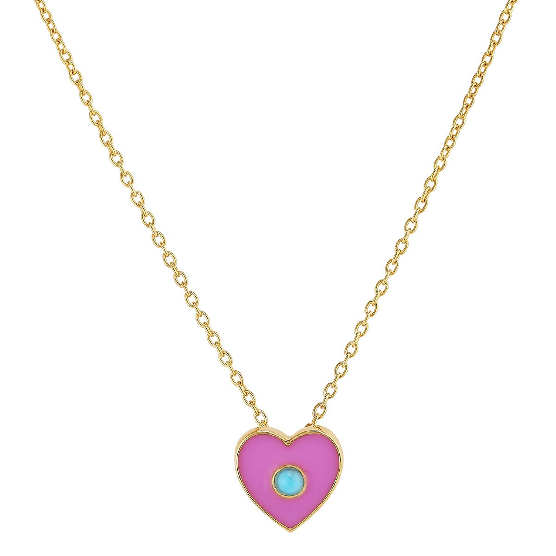 ASHA Heart Enamel Necklace | Hearth and Soul