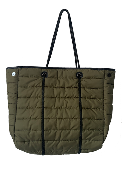Puffy Tote w. Rope Handles