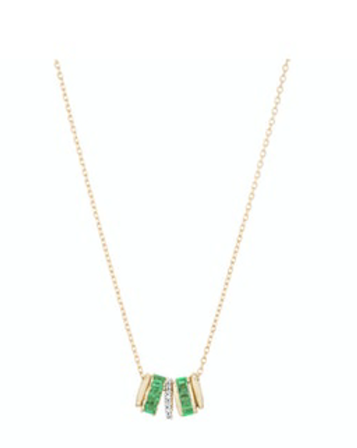 Bead Party Necklace - Emerald Rager 
