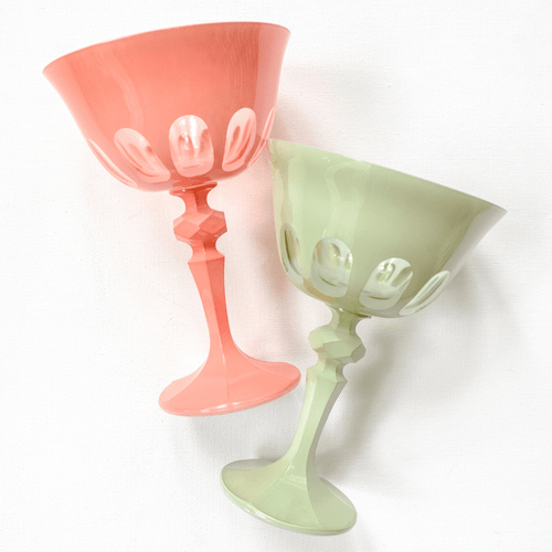 Zodax Aperitivo Luster Green Martini Glass