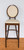 Mid Century Ivory Leather Barstool