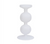 Double Bulb Recycled Glass Candle Holder - White