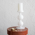 Double Bulb Recycled Glass Candle Holder - White