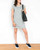 The perfect summer throw-on. Go for the simple, modern, classic look in this 100% cotton ringer-necked t-shirt dress. 