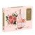 Rosé All Day Set of Two Shaped Puzzle Set from Galison includes 2 uniquely shaped jigsaw puzzles. One features a beautiful bouquet of pink roses and the second is a glass and bottle of rosé wine.  Puzzles combined contain approximately 500 pieces and are packaged in sturdy stylish boxes, perfect for gifting or storing on a bookshelf. 