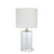 This solid crystal cylinder lamp base features a sleek silhouette and uniquely designed natural brass neck. The understated yet glamorous Johanna, fits in with almost all styles of decor, be it traditional, transitional, modern and even coastal.


