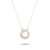 Baguette Circle Necklace - Y14