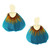 Double Cloud Feather Earring