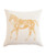 Polo Horse Pillow - Gold/Ecru