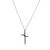 Crystal Cross Necklace - Black Diamond