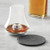 To create the perfect tasting experience, this set features a uniquely shaped glass, metal chilling base and leatherette coaster. 