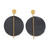 Leather Earring w/ Brass Post